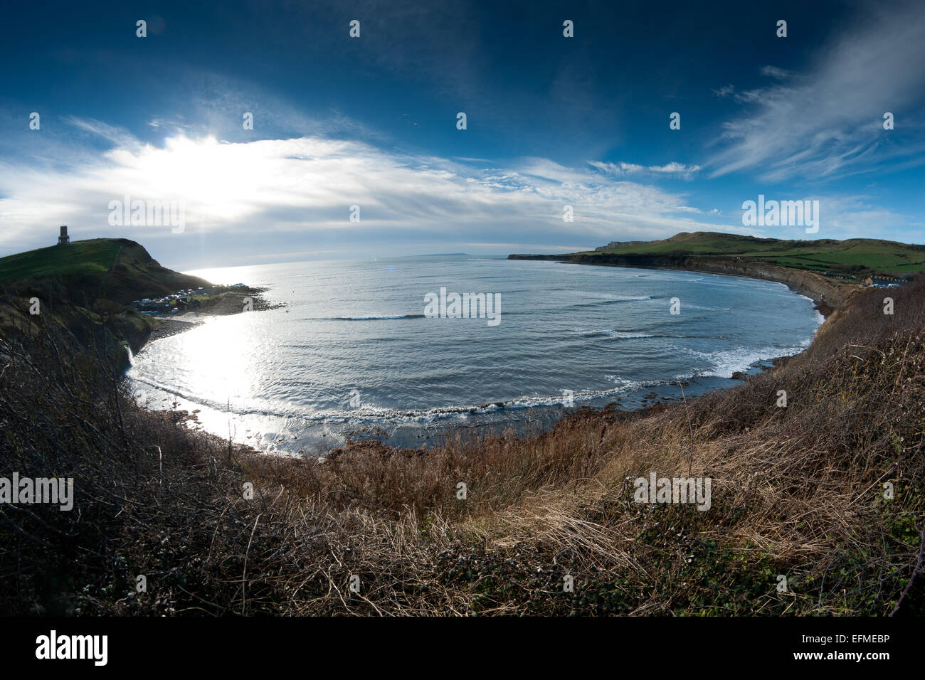 Kimmeridge Bay, en la costa de Dorset Foto de stock