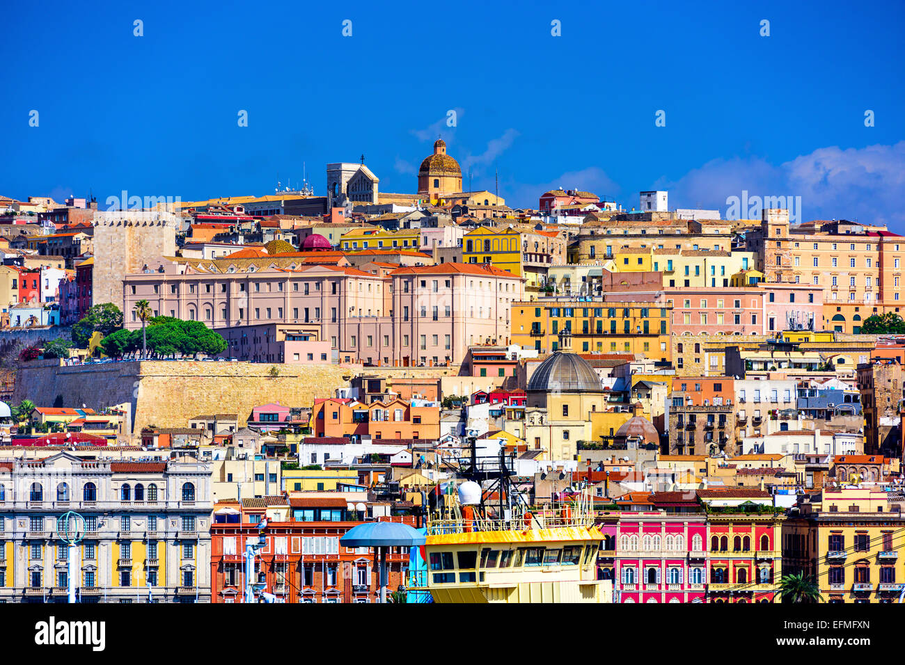 Cagliari, Cerdeña, Italia ciudad vieja ciudad. Foto de stock