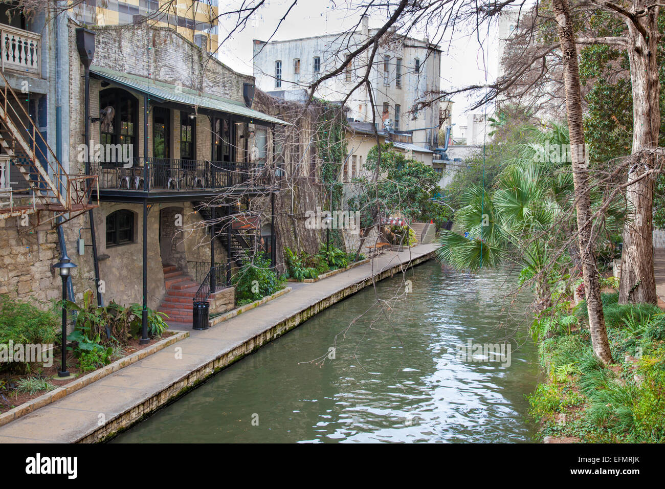 San Antonio River Walk Foto de stock