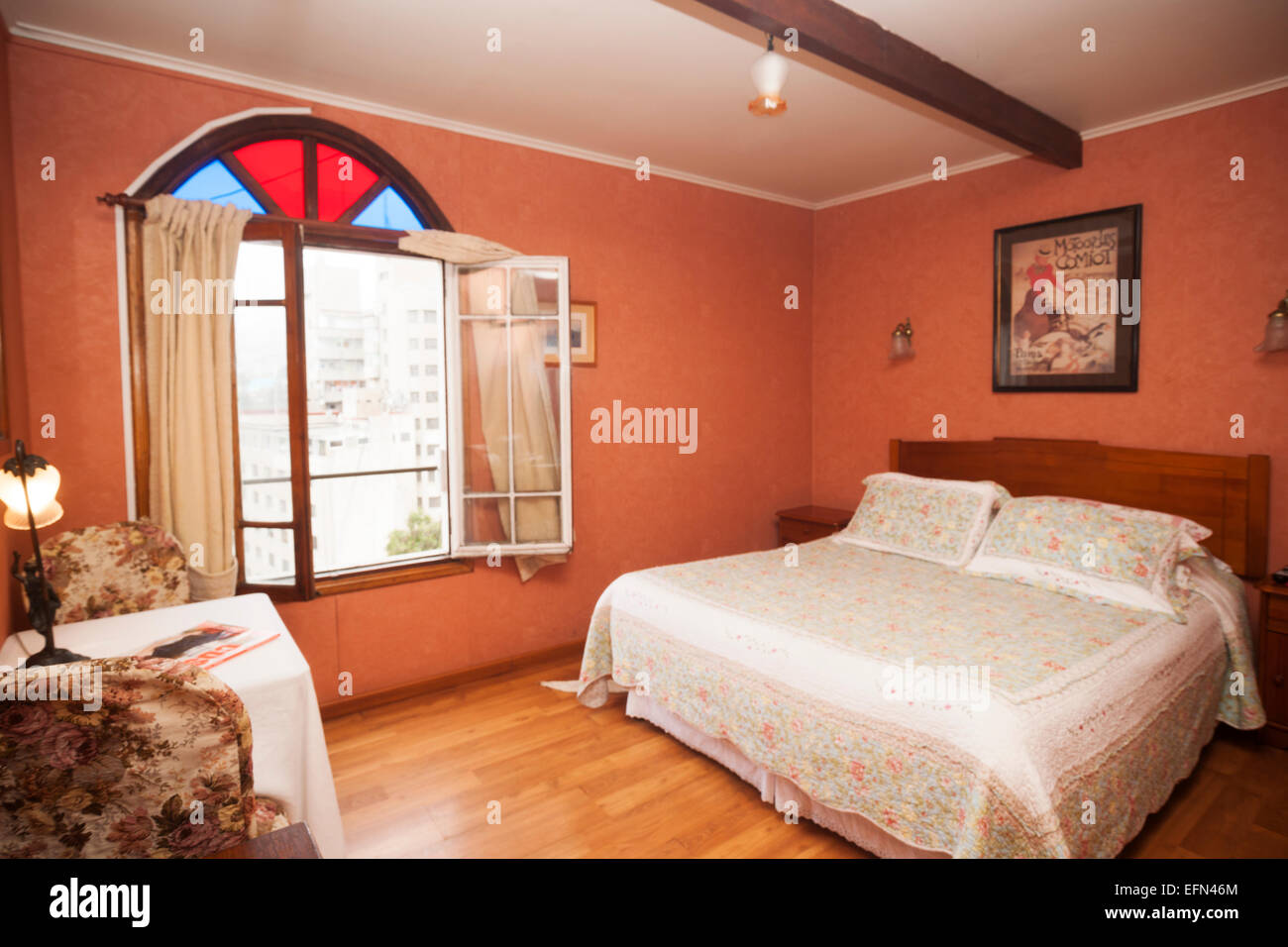 Brighton B&B guesthouse, Cerro Concepion district, Valparaíso, Chile, Sudamérica Foto de stock