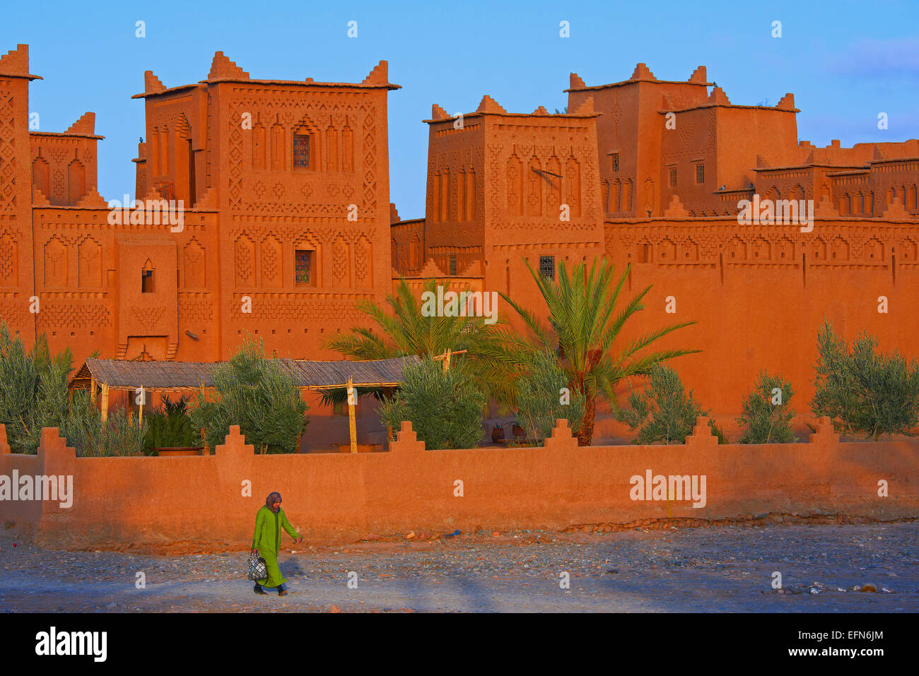 Amerhidil, Amridil, vieja Kasbah Skoura, Región de Ouarzazate, Marruecos, África Foto de stock