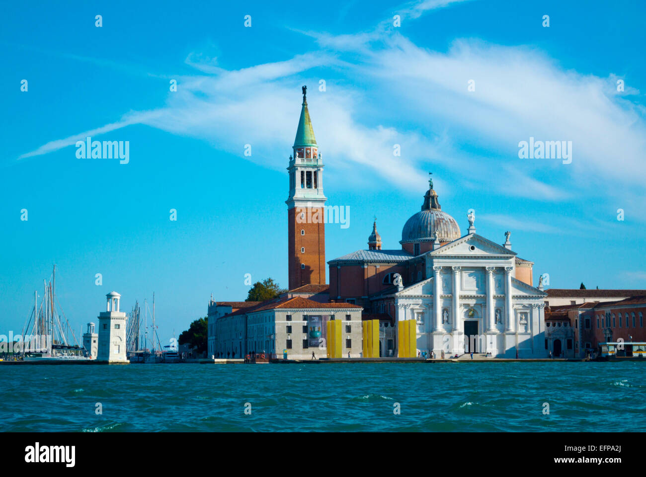 Chiesa di San Giorgio Maggiore, Isola di San Giorgio Maggiore, Venecia, Italia Foto de stock