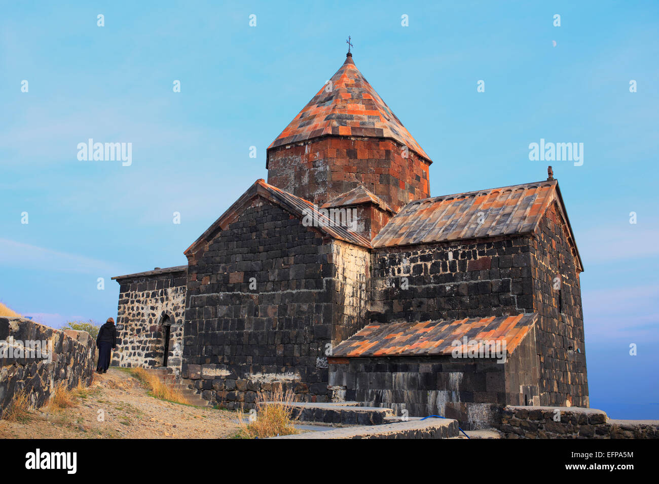 Monasterio de Sevanavank, el lago Sevan, provincia de Gegharkunik, Armenia Foto de stock