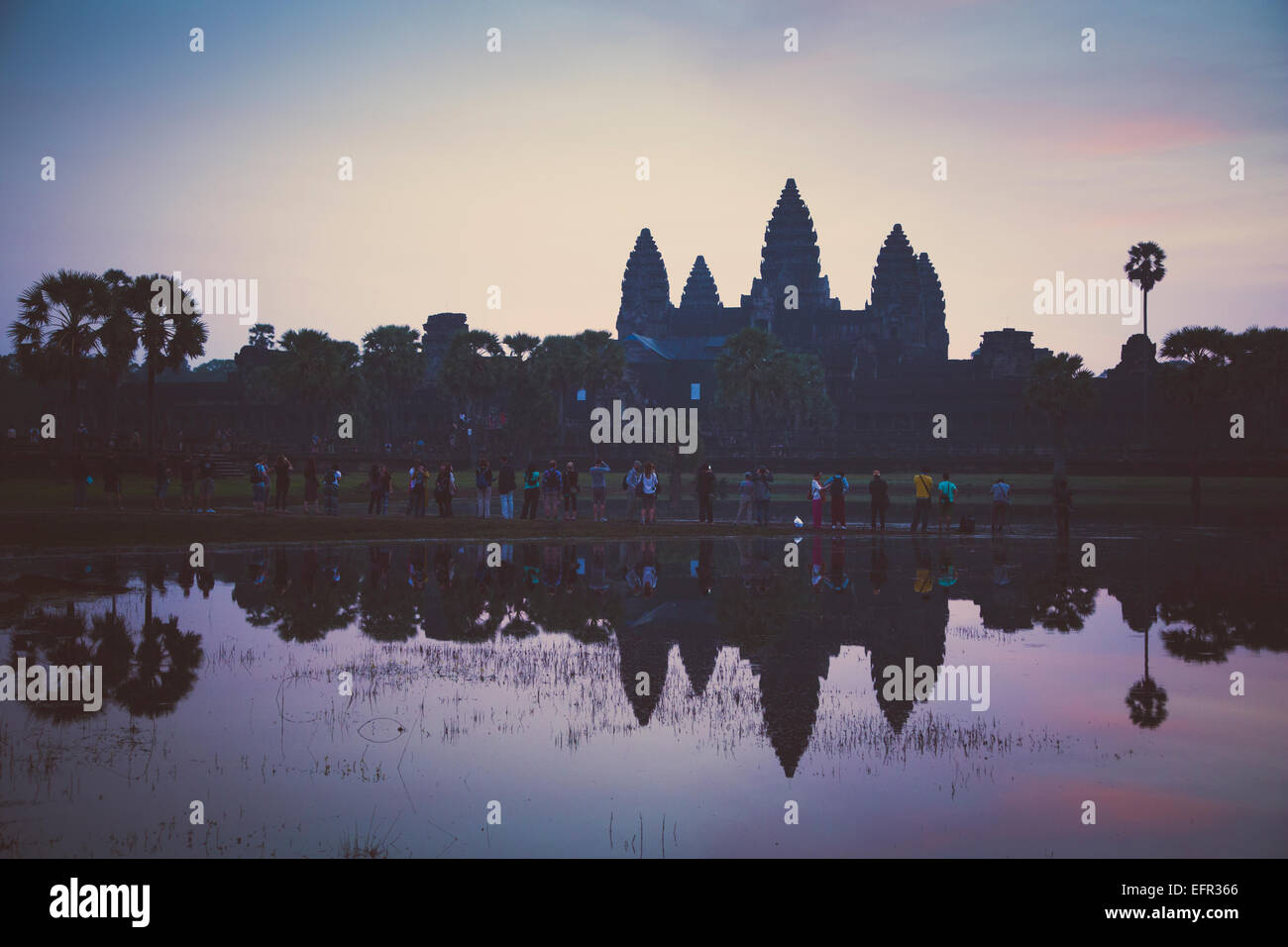 Templo de Angkor Wat, Angkor, en Camboya. Foto de stock