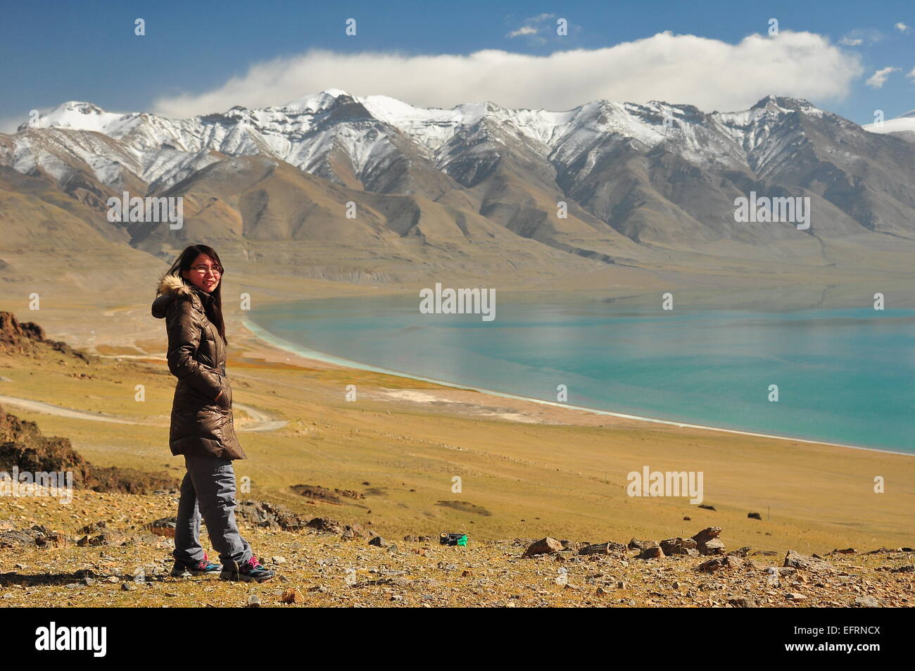 viaje en el Tíbet Foto de stock