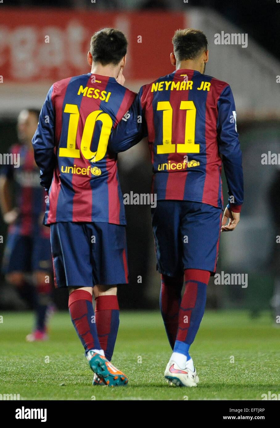 El Futbol De Primera Division 24 1 15 Elche Vs Fc Barcelona Lionel Messi Neymar Fotografia De Stock Alamy