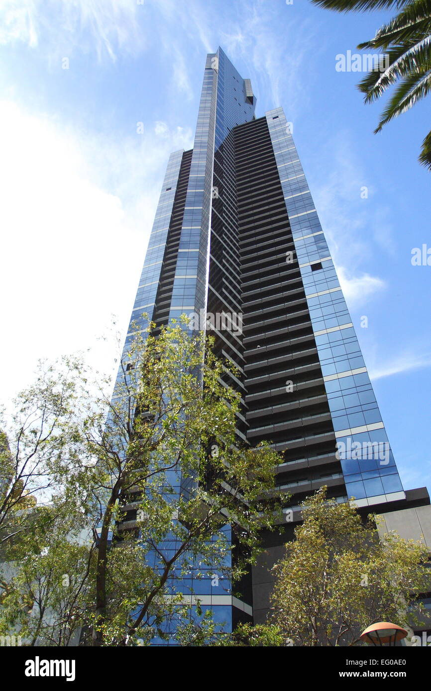 Torre Eureka de Melbourne, Victoria, Australia Foto de stock