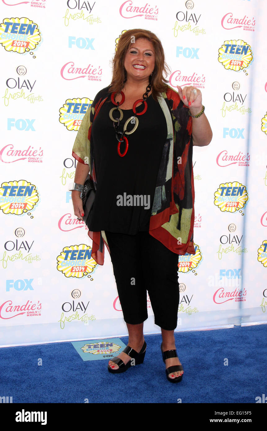 2014 Teen Choice Awards celebrado en el Auditorio Shrine - Llegadas Con: Abby Lee Miller donde: Los Angeles, California, Estados Unidos Cuándo: 10 Aug 2014 Foto de stock