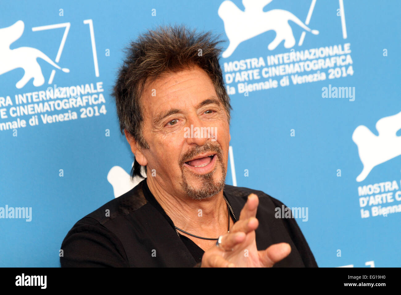 Italia, Venecia : El actor estadounidense Al Pacino posa durante el photocall de la película 'La humillación' Foto de stock