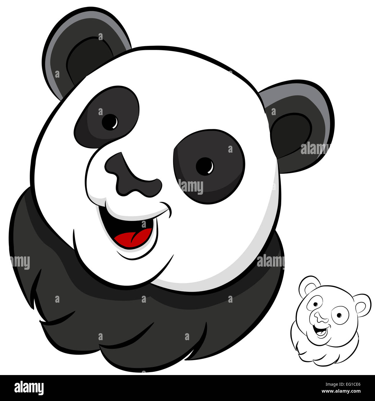 Cara de panda Imágenes recortadas de stock - Alamy