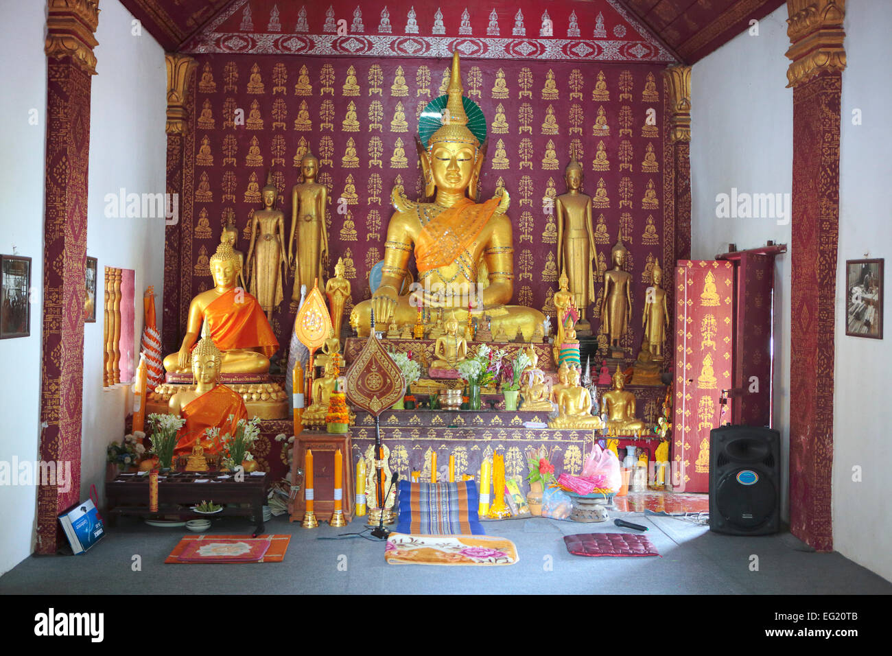 Wat Sop (1909), el templo budista, en Luang Prabang, Laos Foto de stock