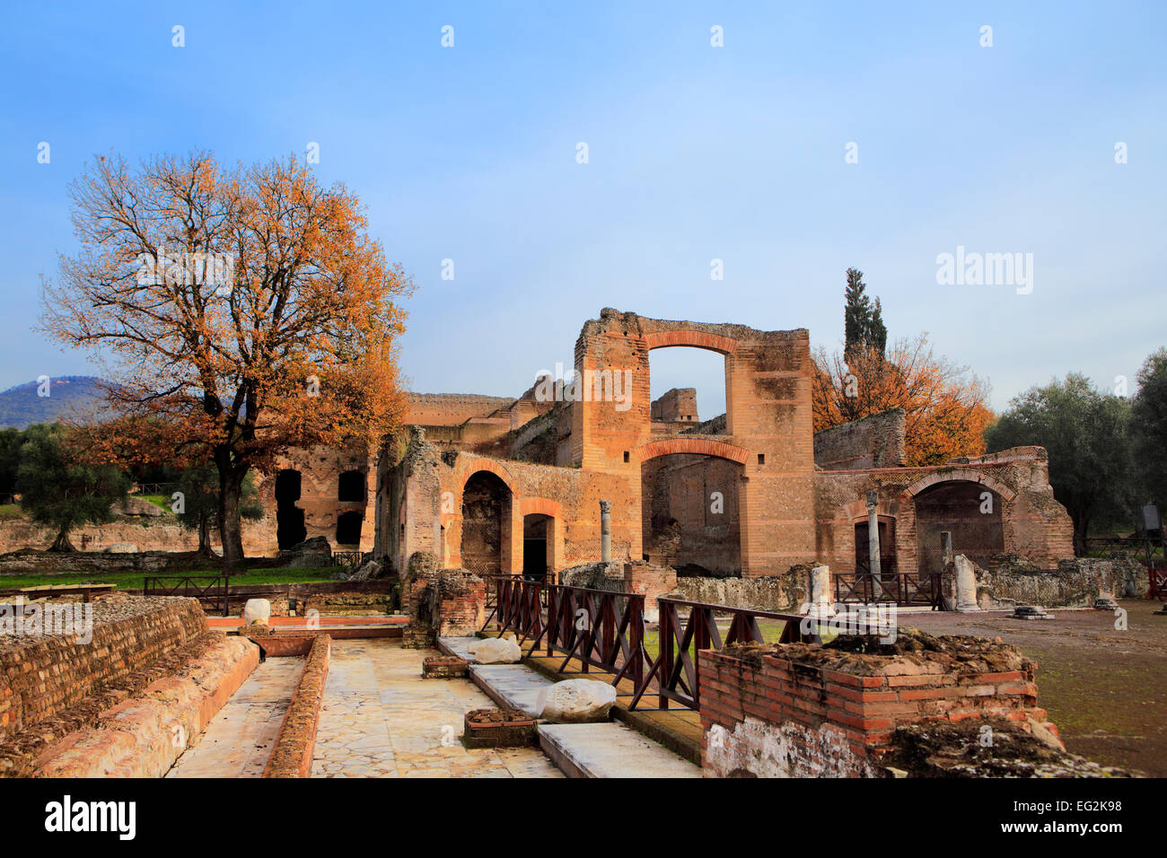 Hadrian's (Villa Adriana), Tivoli, Lacio, Italia Foto de stock