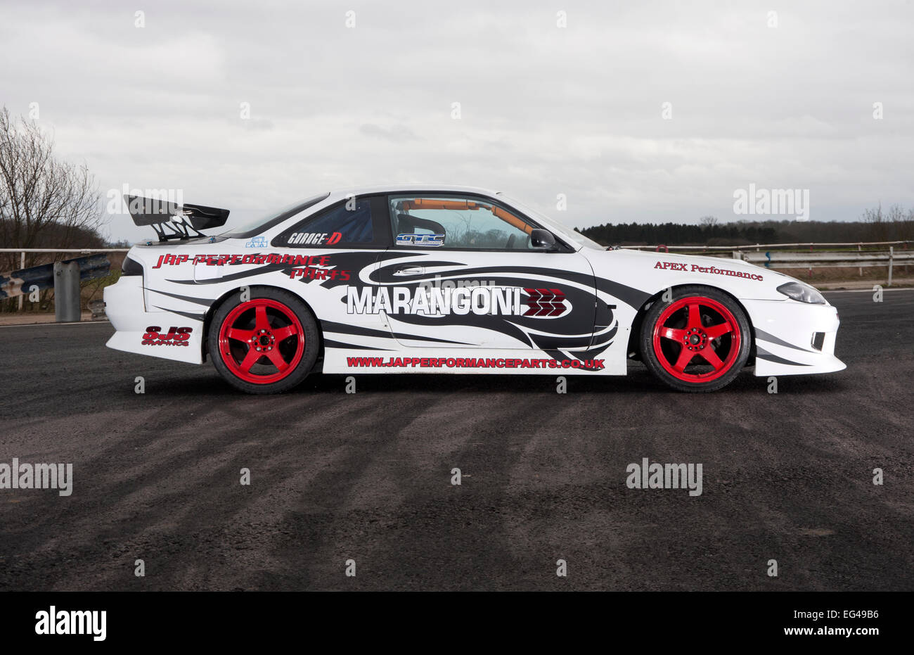 Nissan S14 drift car Fotografía de stock - Alamy