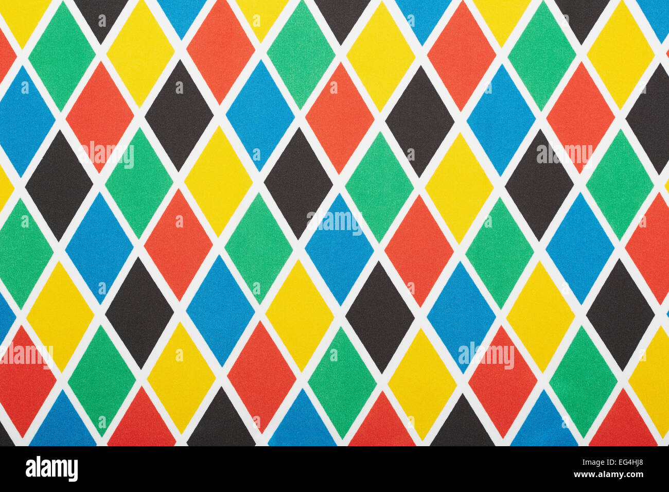 Arlequín colorido patrón romboidal, textura del fondo Foto de stock