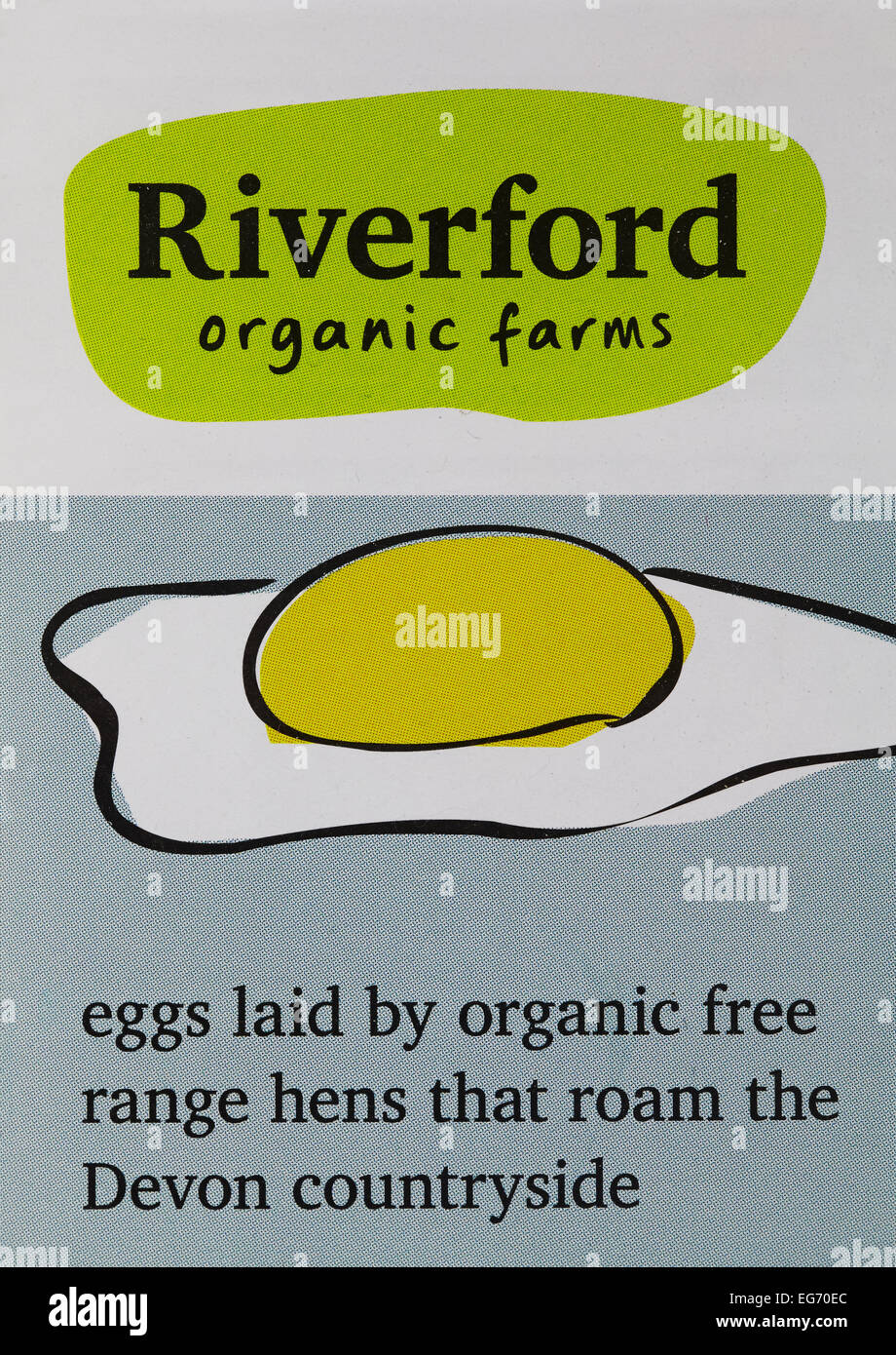 Los alimentos orgánicos Riverford Foto de stock
