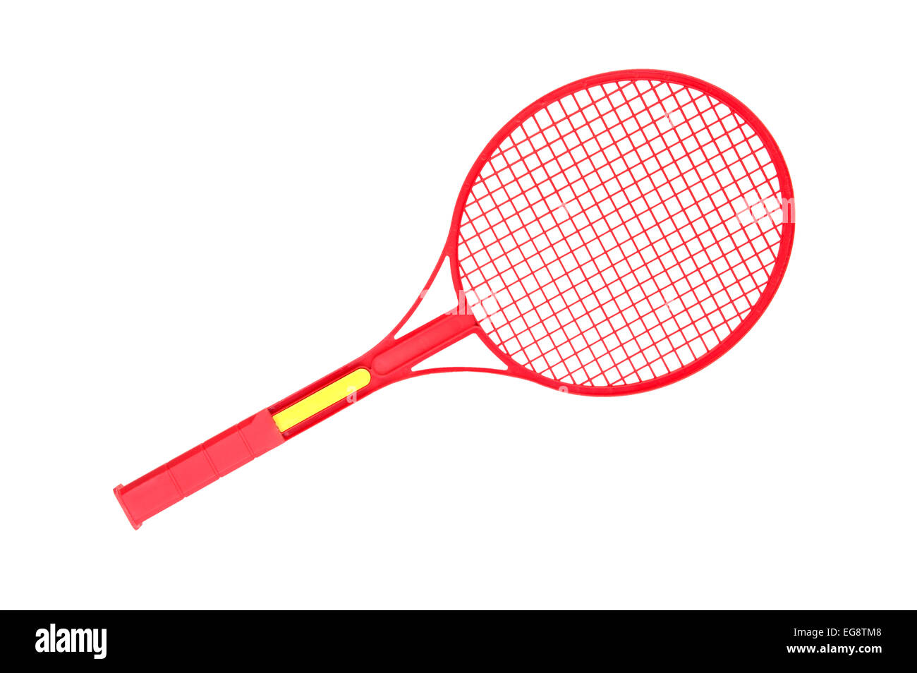 Objeto aislado sobre blanco - badminton raqueta Foto de stock