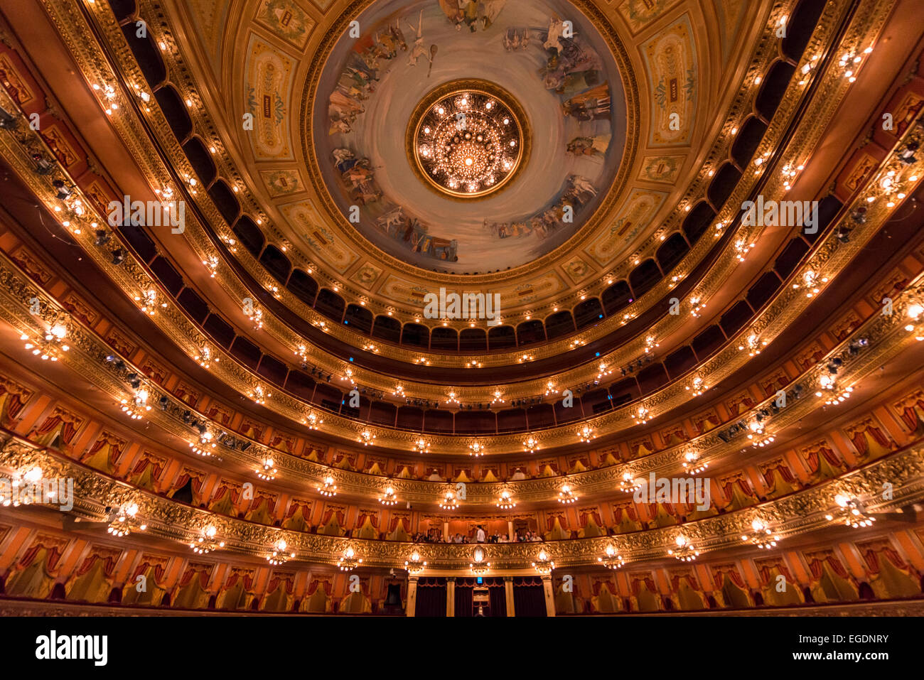 Interior del Teatro Colón (teatro), Congreso, Buenos Aires, Argentina Foto de stock