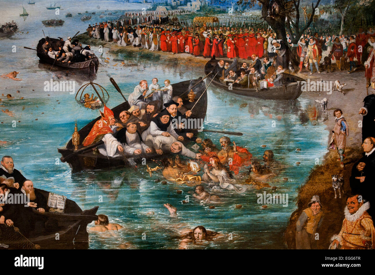 El alma la pesca 1614 Adriaen Pietersz. van de Venne (1589-1662) Holanda Holandesa (detalle ) Foto de stock