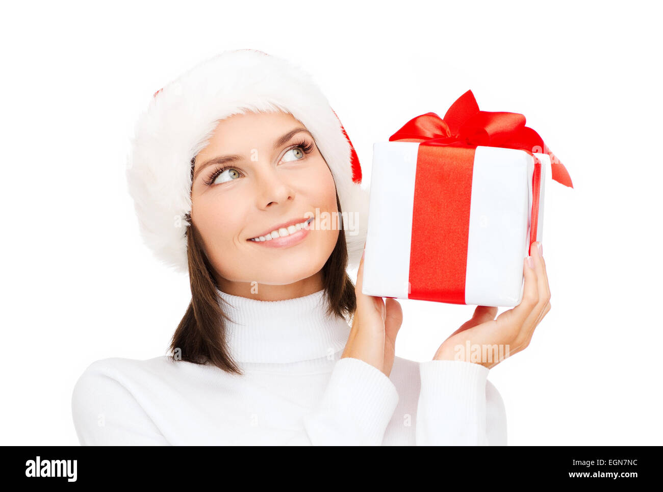 Regalos De Navidad O Regalo De Cumpleaños Mujer Feliz Sosteniendo Cajas De  Regalo Sobre Fondo Blanco Imagen de archivo - Imagen de feliz, hembra:  255526519