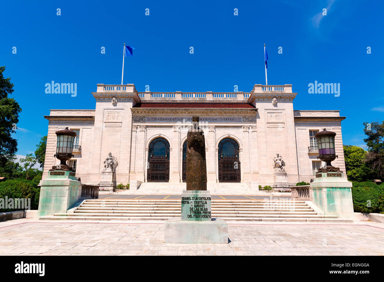 Organización de los Estados Americanos en Washington DC con Isabel la