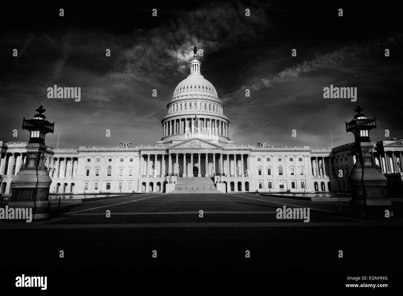 El edificio del Capitolio de Washington DC fachada oriental ESTADOS UNIDOS congreso de EE.UU. Foto de stock