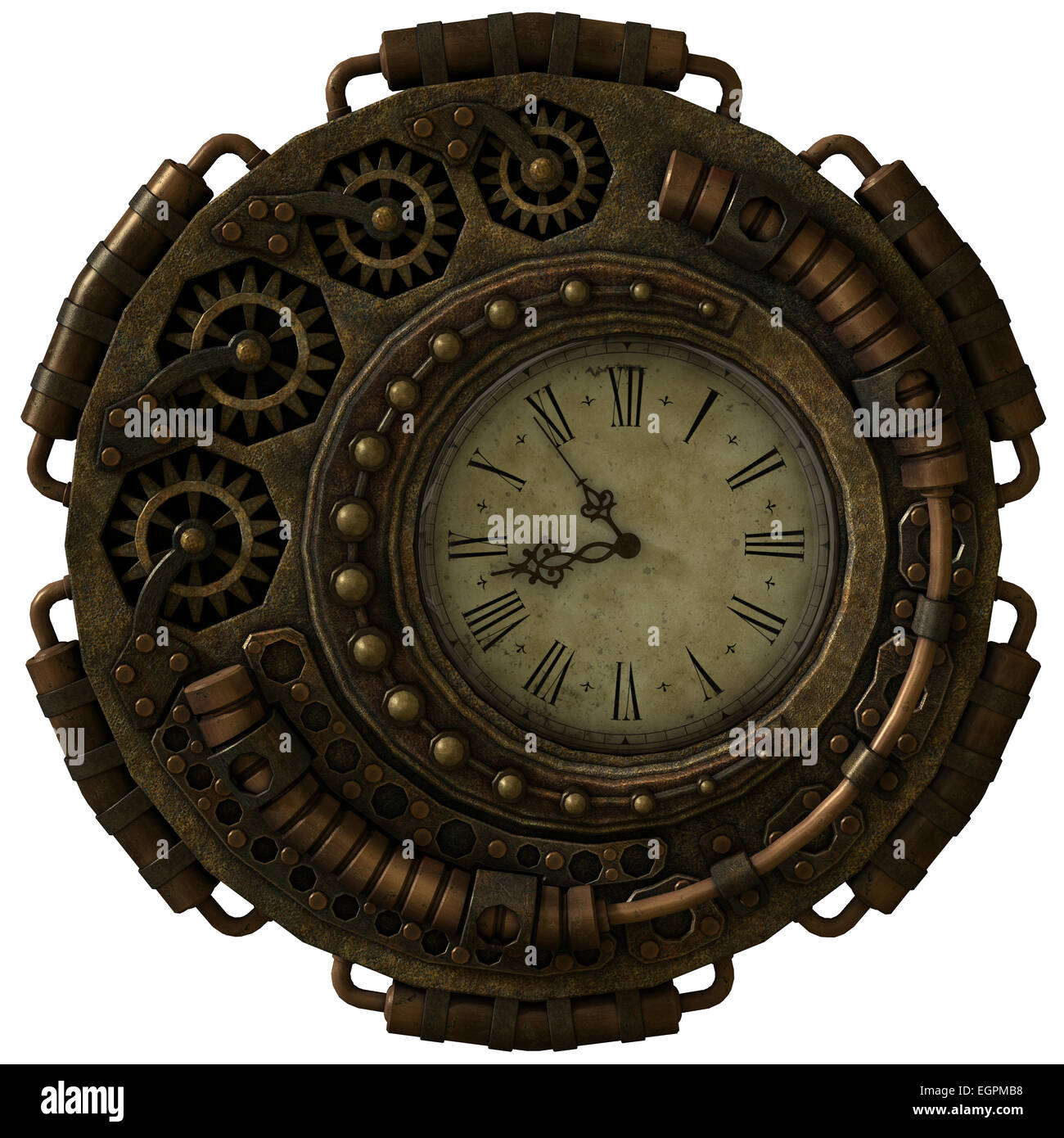 Pendientes de de engranajes de reloj gótico Steampunk de bronce Zulema  Reloj engranaje cuelga pendientes