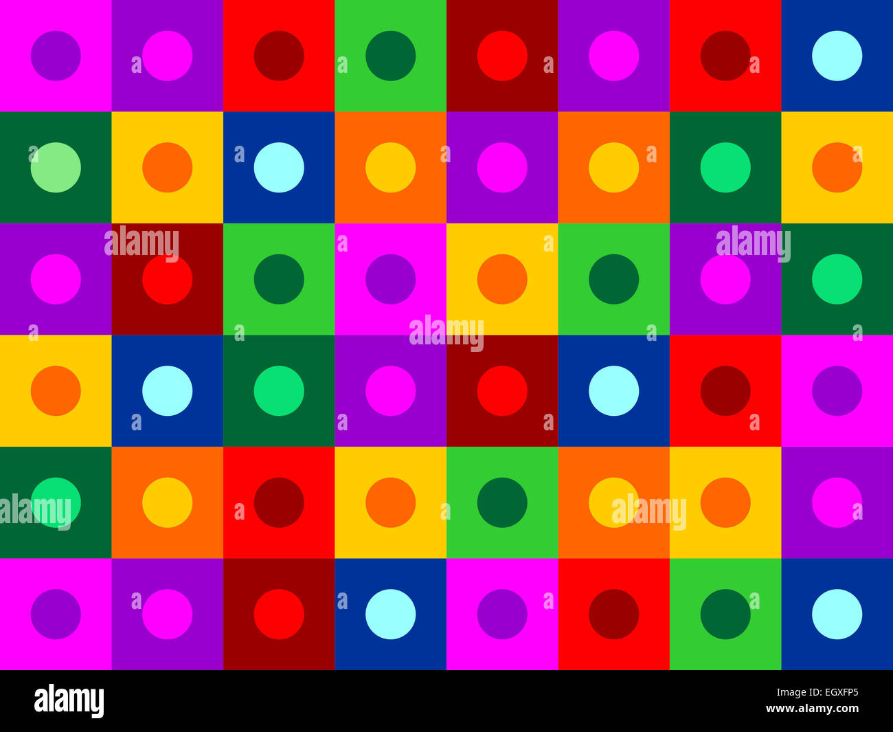 Dentro del círculo de color de fondo de la trama de textura cuadrada Foto de stock
