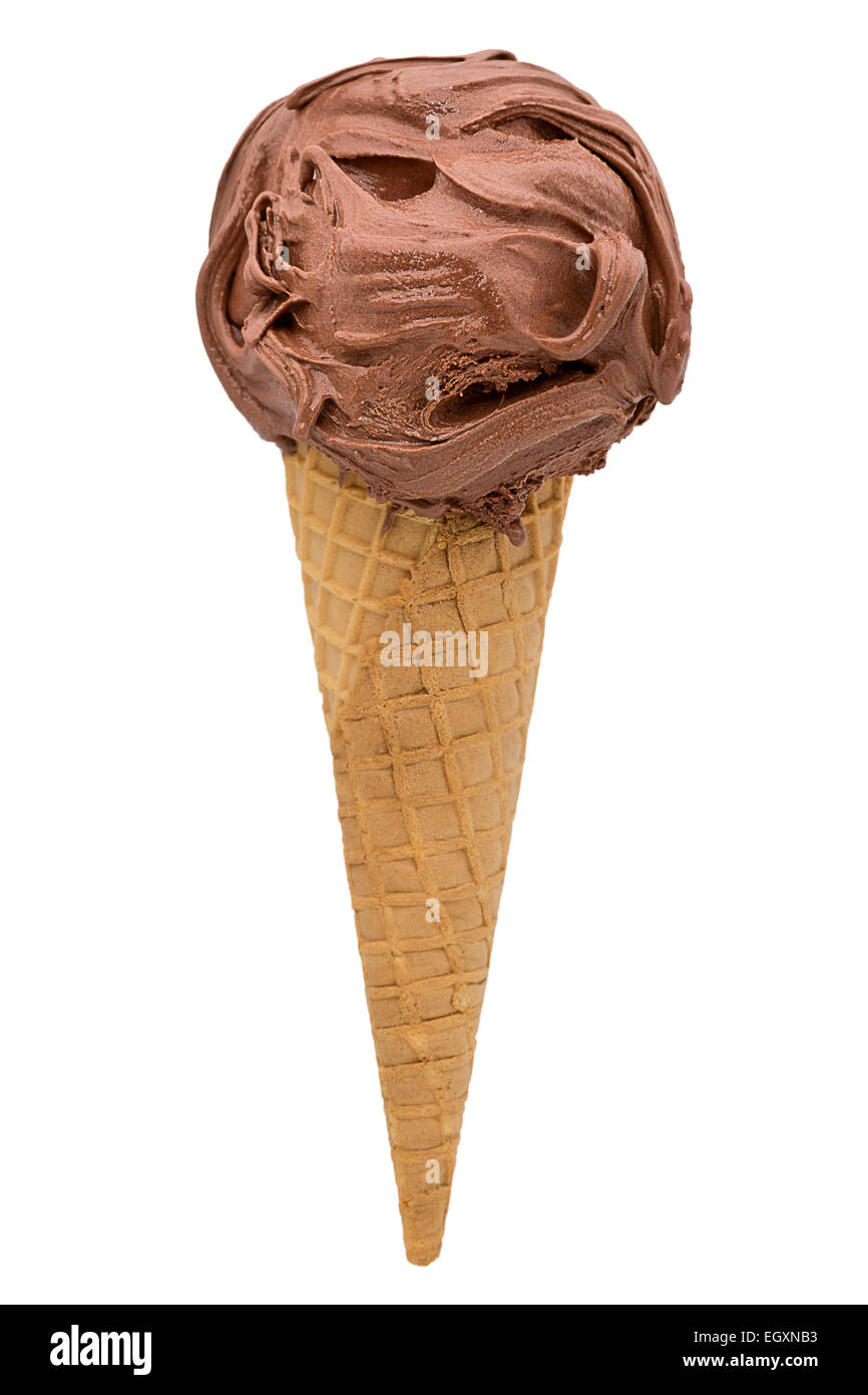 Helado sabor nutella Foto de stock