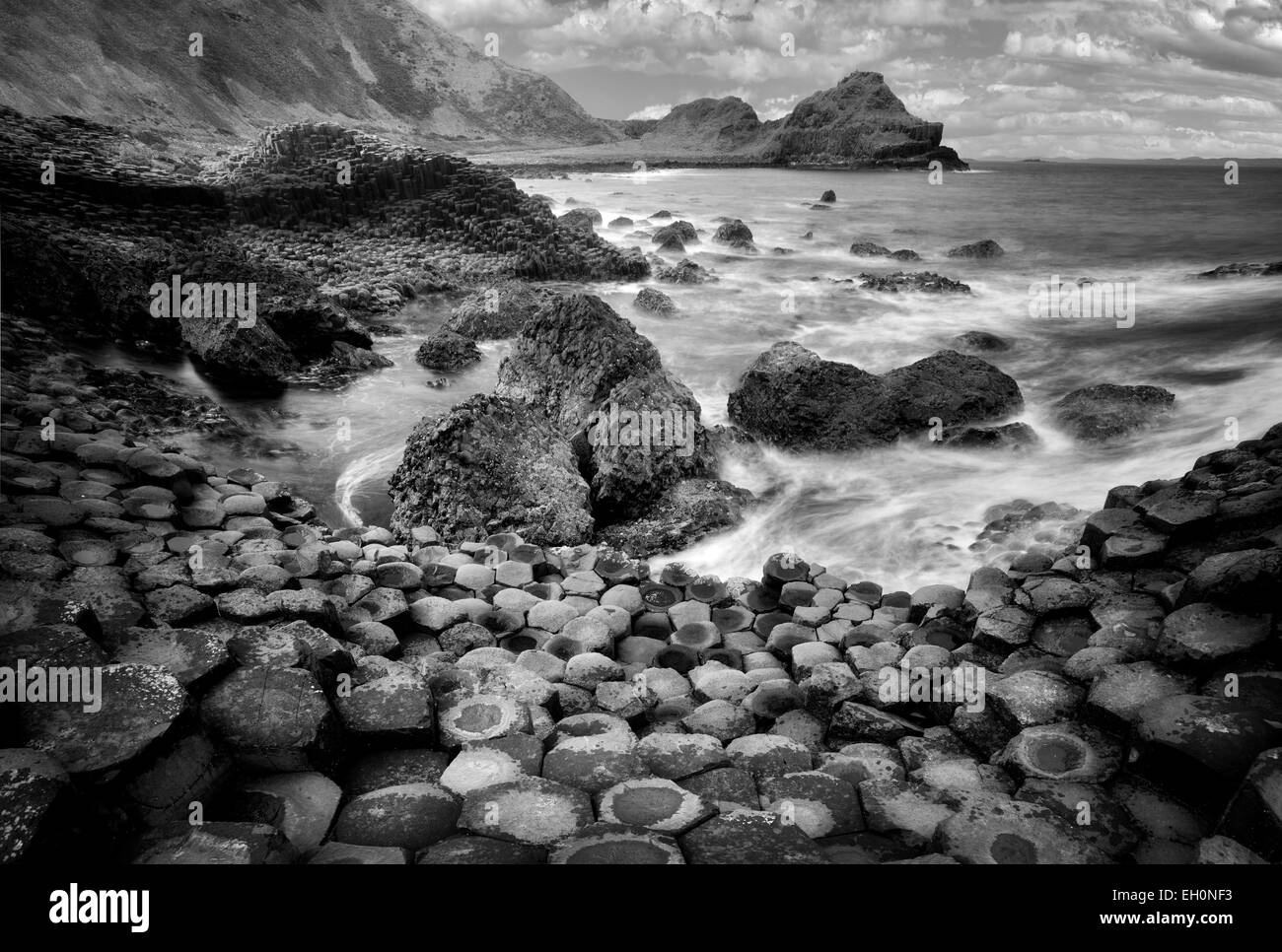 Giants Causeway. Irlanda Foto de stock