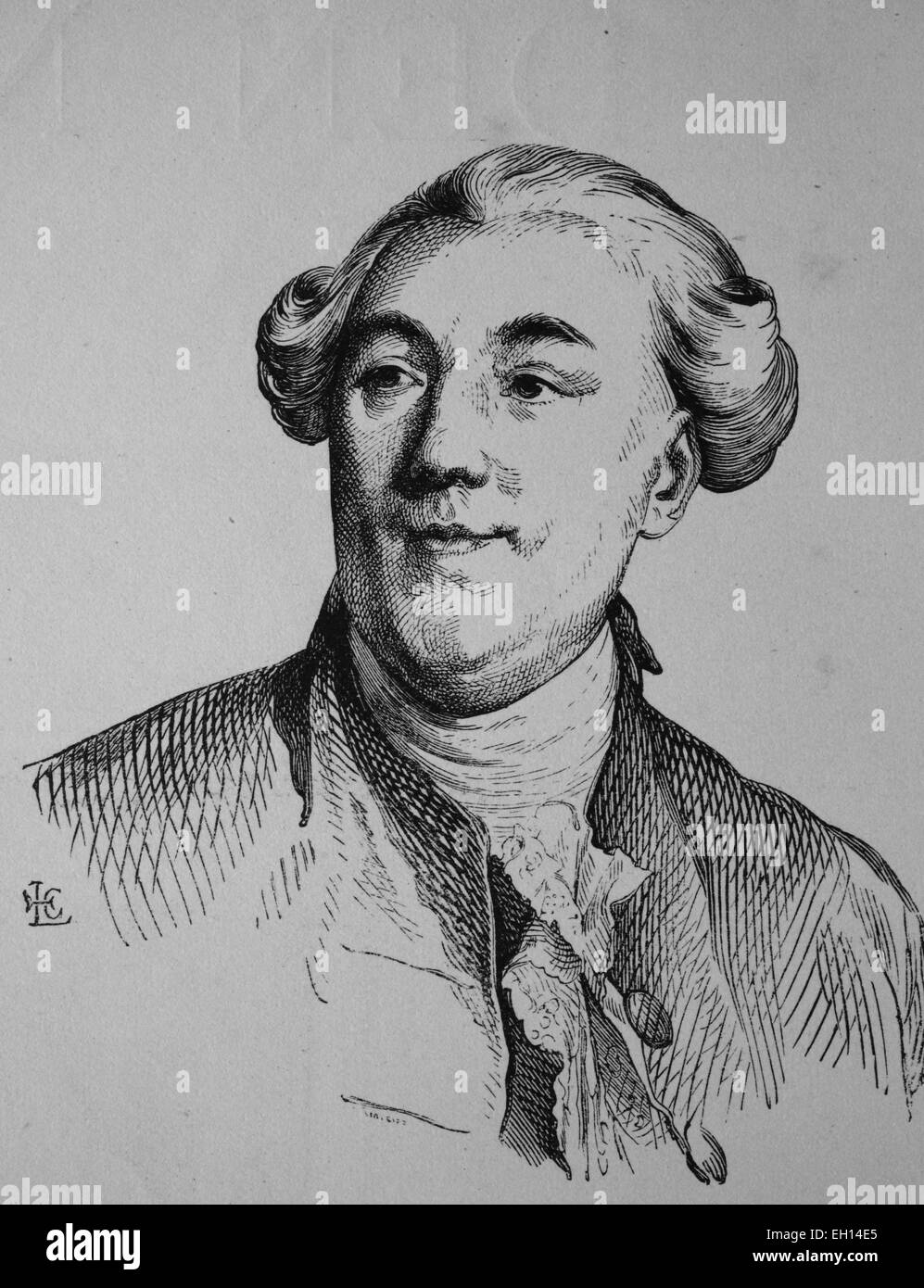 1732-1804 Jacques Necker, banquero suizo y financiero, ministro de Louis XVI. Foto de stock