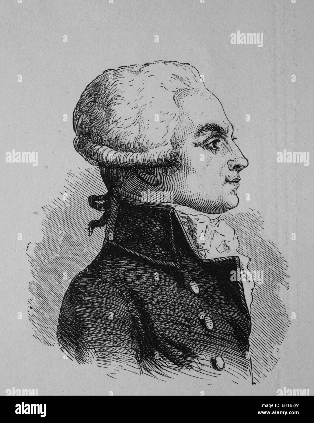 Maximiliano Robespierre, 1758 1794, el político francés, histórico