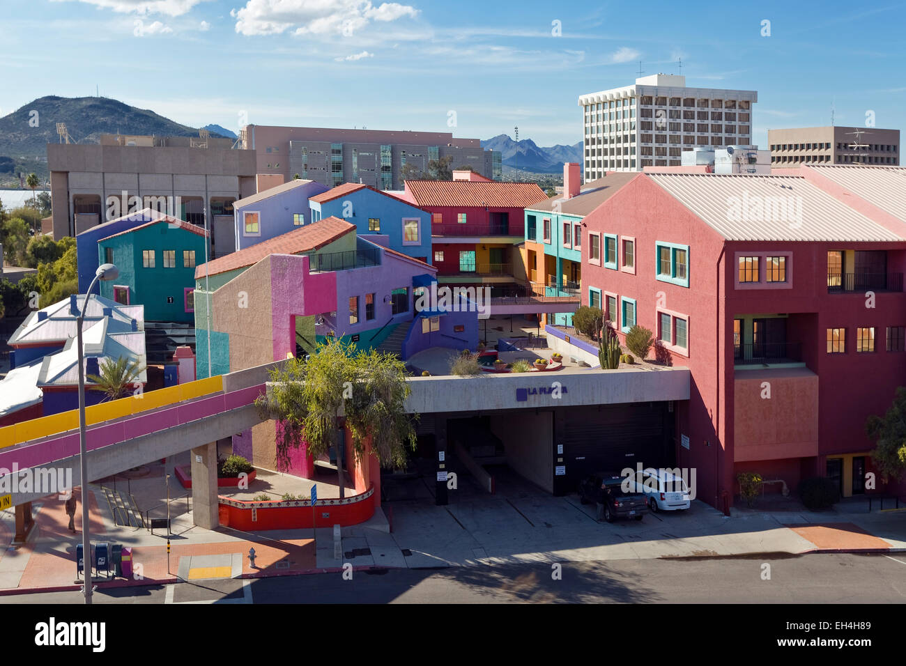 La Placita Village, el complejo comercial, Tucson, Arizona. Foto de stock