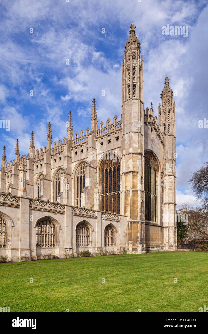 Esat finales de la capilla de King's College, Cambridge Foto de stock