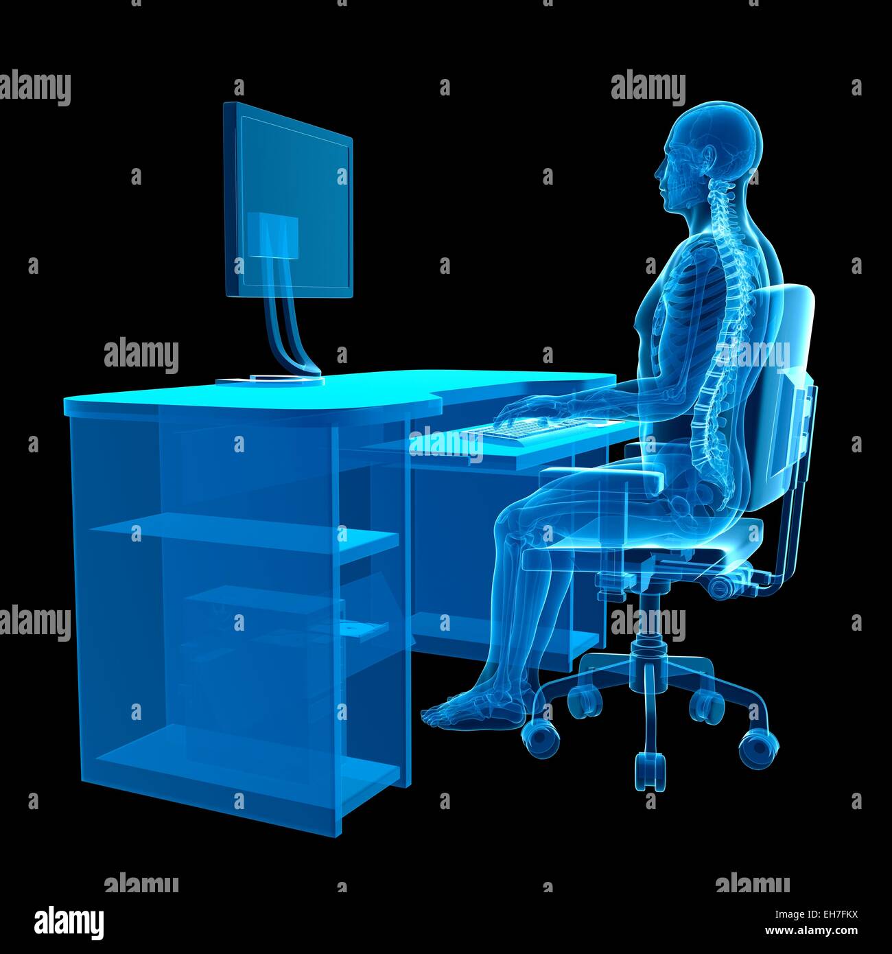 Postura Correcta En El Escritorio Fotograf As E Im Genes De Alta Resoluci N Alamy