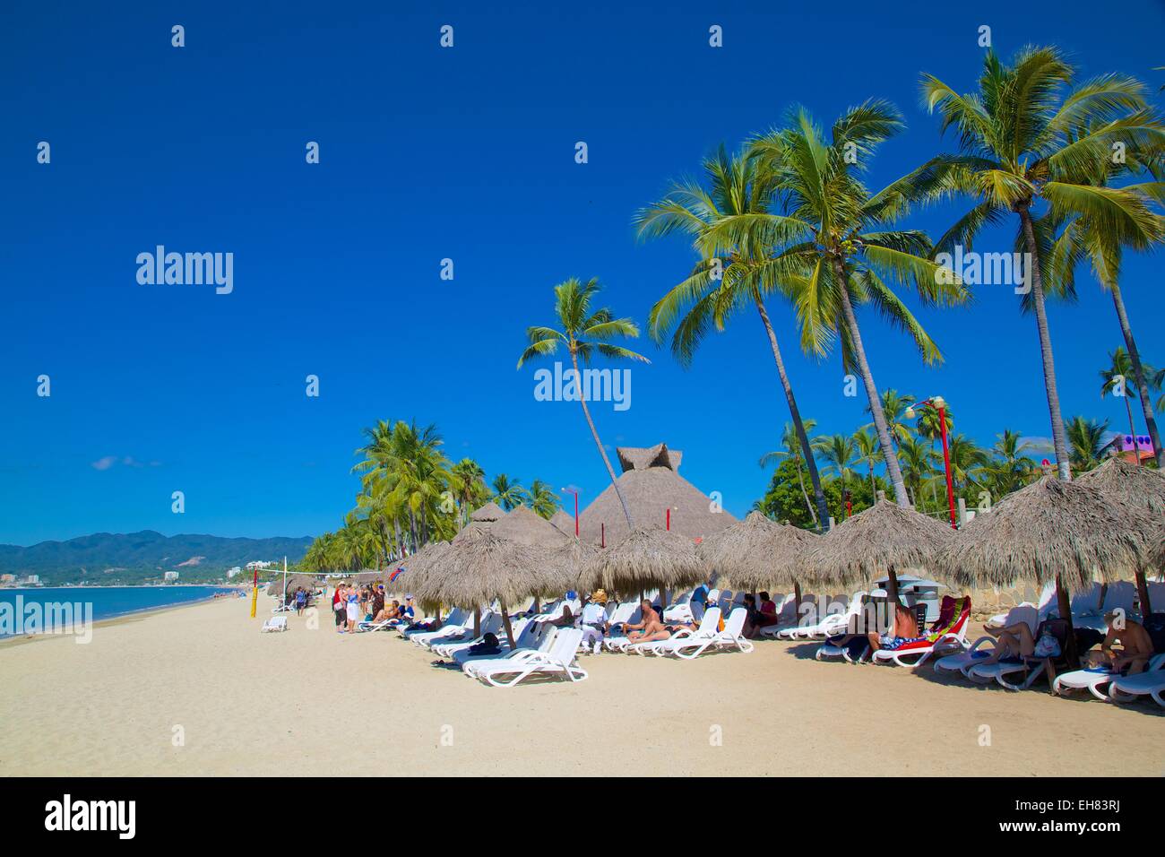 Escena de playa, Nuevo Vallarta, Nayarit, México, América del Norte