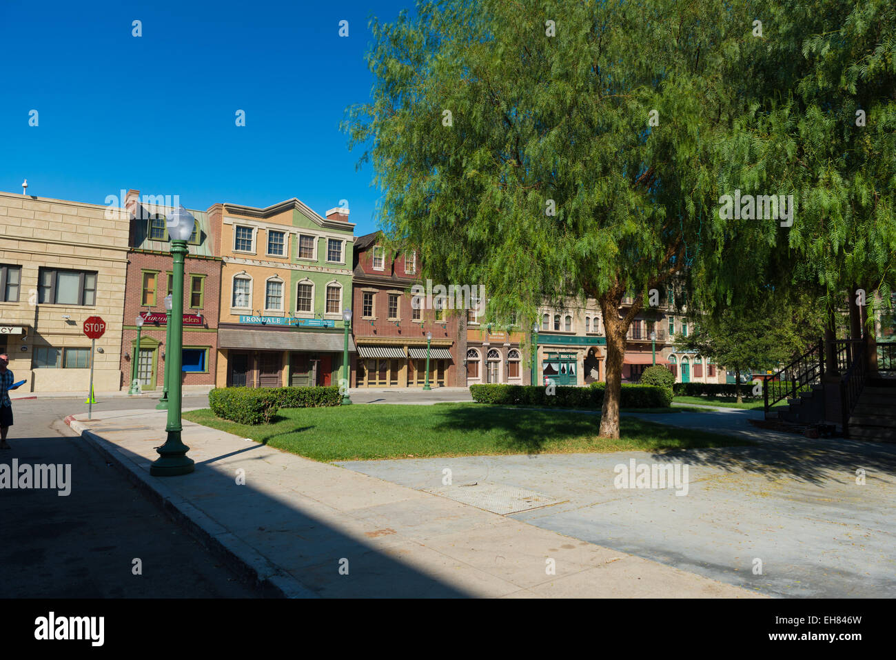 Regreso al futuro Hill Valley Town Square en el parque temático