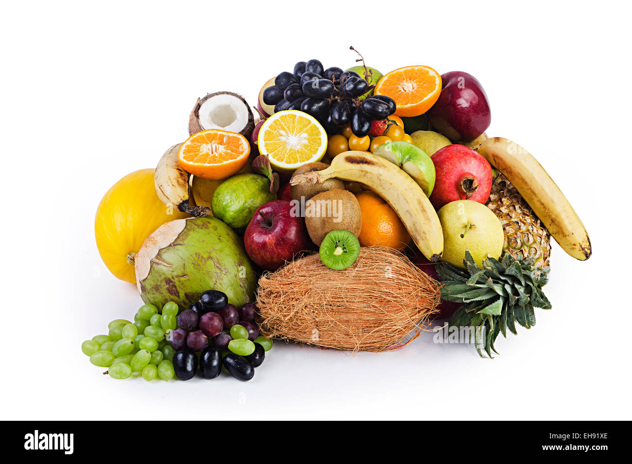 La abundancia de frutos de salud nadie Foto de stock