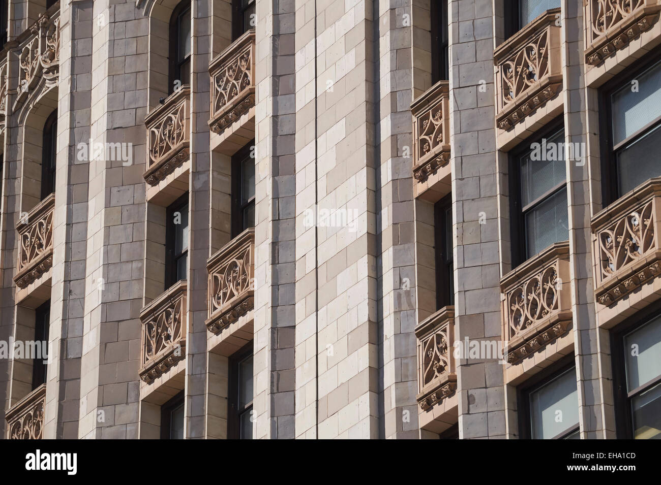 La fachada del edificio Woolworth, New York City, NY, EE.UU. Foto de stock