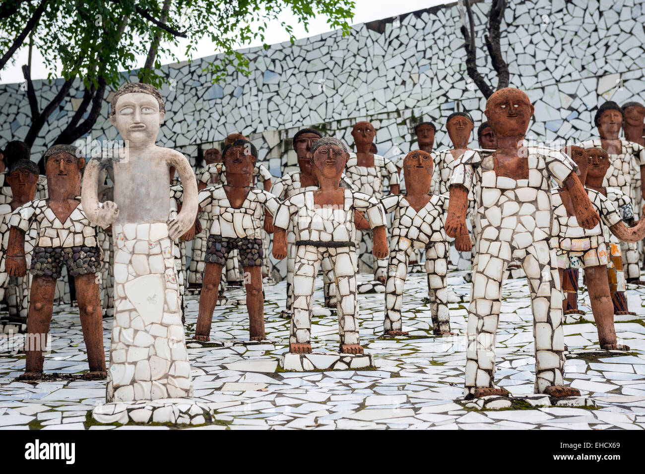 Nek Chand Rock Garden de Chandigarh, Punjab, India Fotografía de stock