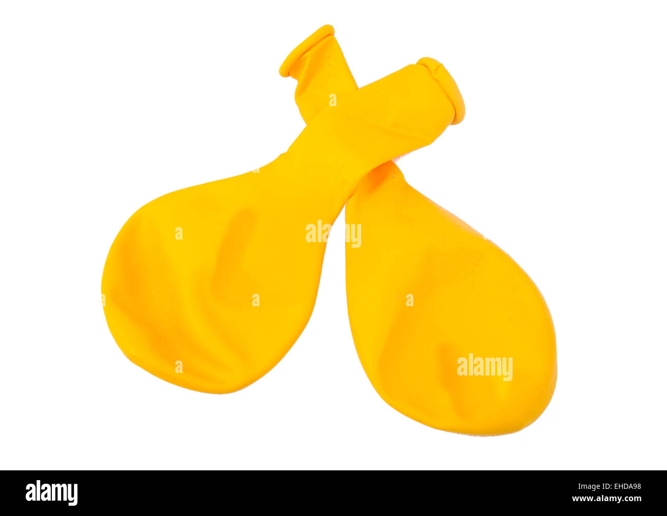 ropa Contando insectos Repetido Amarillo dos globos desinflados sobre un fondo blanco Fotografía de stock -  Alamy