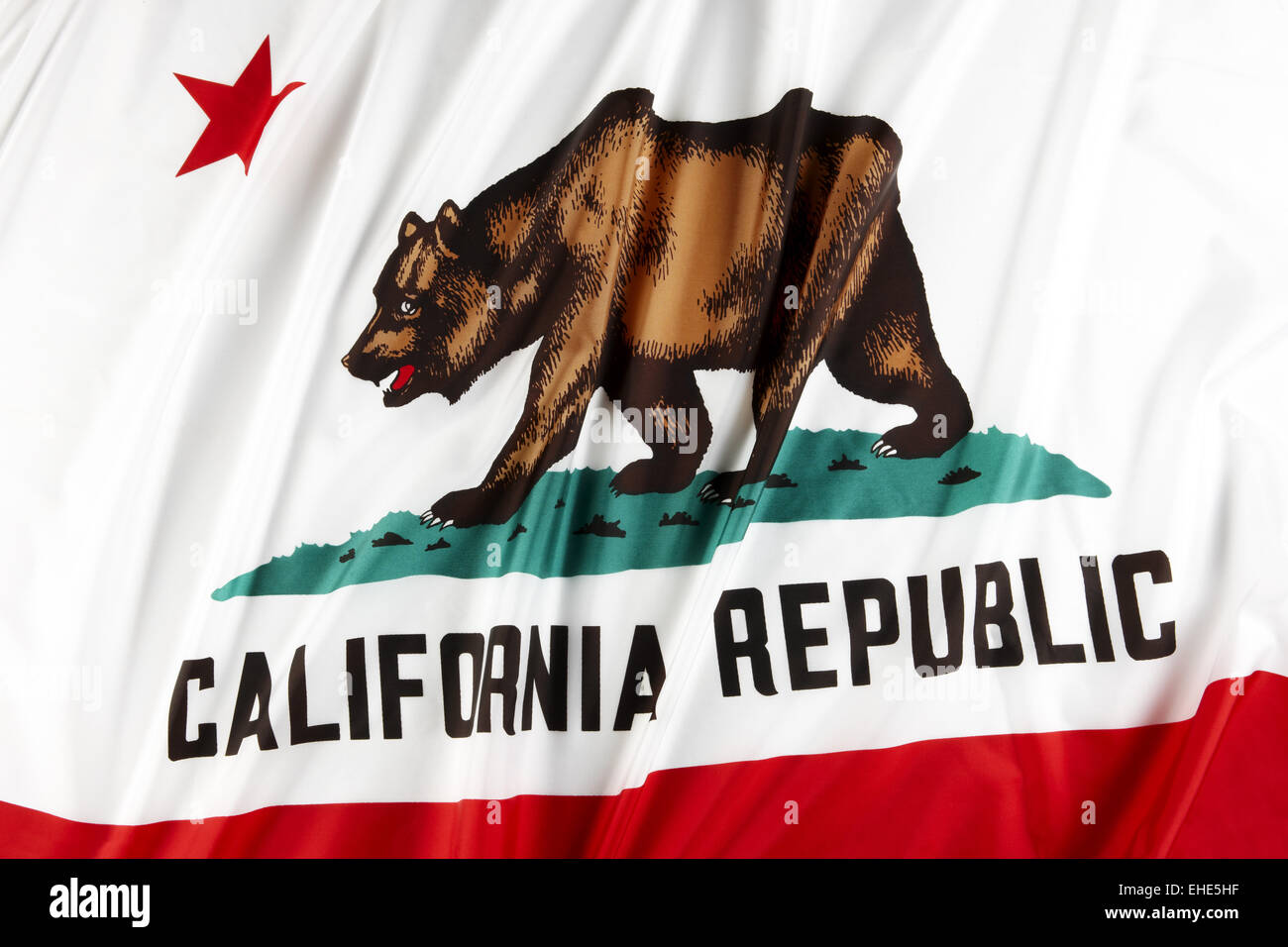 La bandera del estado de California Foto de stock