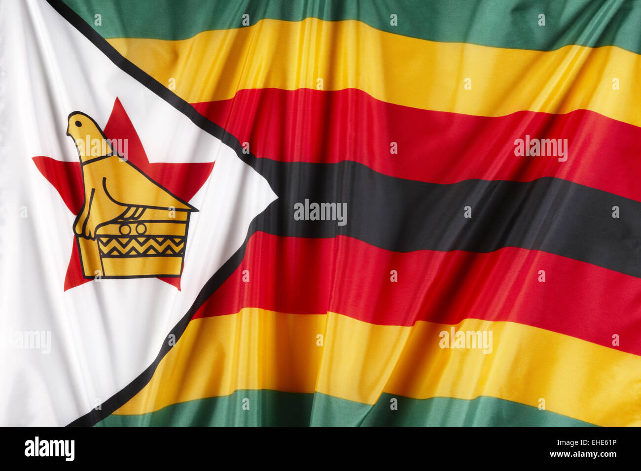 Bandera de Zimbabwe Foto de stock