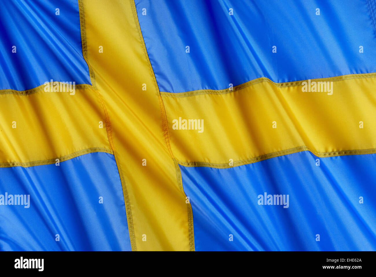 Bandera sueca Foto de stock