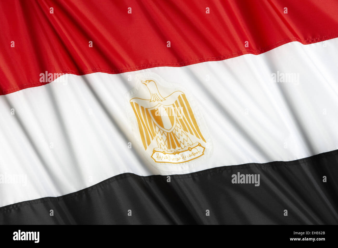 Bandera de Egipto Foto de stock