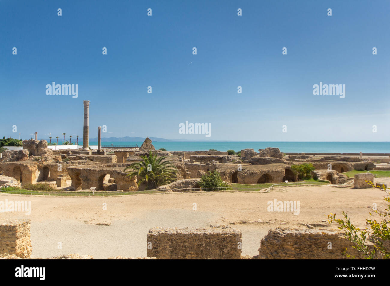 Ruinas de Cartago Foto de stock