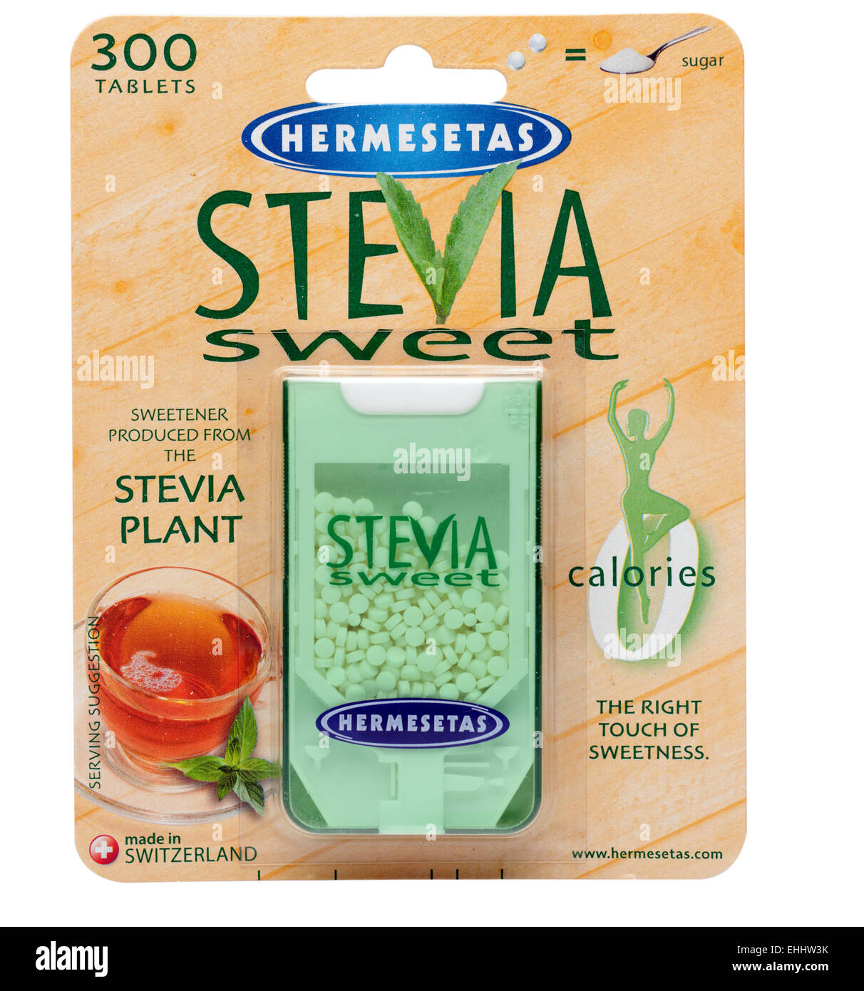 Pack de 300 Hermesetas edulcorantes Stevia dulce Foto de stock