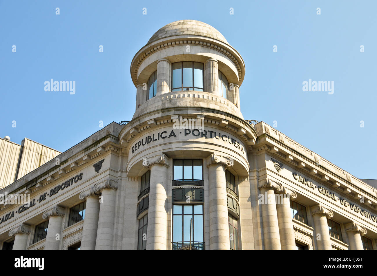Importante Banco de Portugal Foto de stock