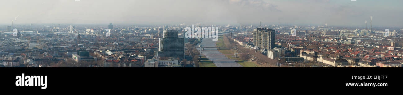 Panorama de Mannheim Foto de stock