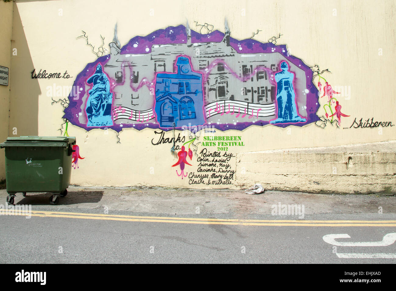 Skibbereen Arts Festival Cartel County Cork Ireland Fotografía de stock