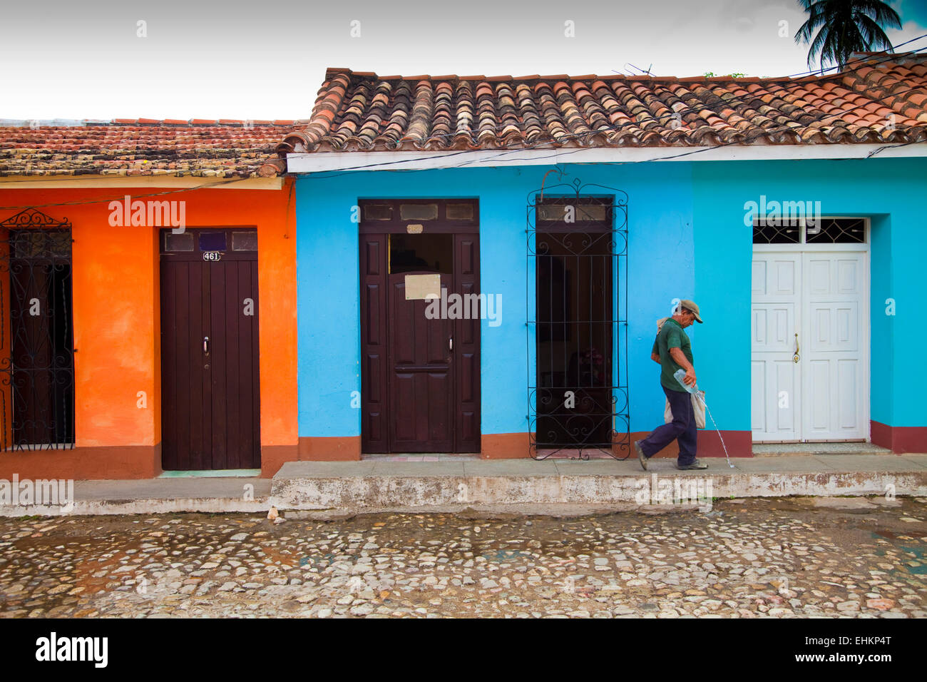 La vida en la calle, en Trinidad, Cuba Foto de stock